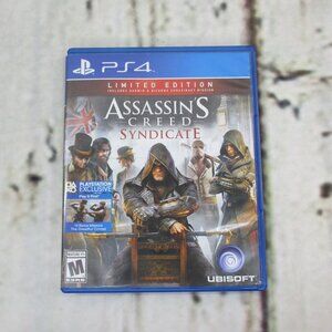 PS4 Assassins Creed Syndicate (Playstation 2015) Video Game and Jewel Case
